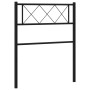 Cabecero de metal negro 90 cm de vidaXL, Cabeceros y pies de cama - Ref: Foro24-372305, Precio: 22,32 €, Descuento: %