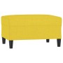 Reposapiés de tela amarillo claro 70x55x41 cm de vidaXL, Otomanas - Ref: Foro24-349308, Precio: 58,69 €, Descuento: %