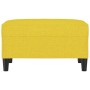 Reposapiés de tela amarillo claro 70x55x41 cm de vidaXL, Otomanas - Ref: Foro24-349308, Precio: 58,69 €, Descuento: %