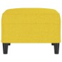 Reposapiés de tela amarillo claro 70x55x41 cm de vidaXL, Otomanas - Ref: Foro24-349308, Precio: 58,69 €, Descuento: %