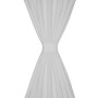 2 cortinas blancas micro-satinadas con trabillas, 140 x 175 cm de vidaXL, Cortinas y visillos - Ref: Foro24-130359, Precio: 2...