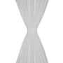 2 cortinas blancas micro-satinadas con trabillas, 140 x 175 cm de vidaXL, Cortinas y visillos - Ref: Foro24-130359, Precio: 2...
