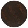 Mesa de bar bistró MDF y acero redonda fresno oscuro 60x75 cm de vidaXL, Mesas de cocina y de comedor - Ref: Foro24-245609, P...