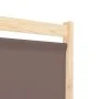 Biombo divisor de 4 paneles de tela marrón 160x170x4 cm de vidaXL, Divisores de ambientes - Ref: Foro24-248180, Precio: 63,89...