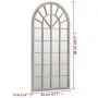 Espejo de jardín hierro color arena para uso exterior 90x45 cm de vidaXL, Espejos - Ref: Foro24-318347, Precio: 149,94 €, Des...