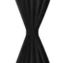 2 cortinas negras micro-satinadas con trabillas, 140 x 175 cm de vidaXL, Cortinas y visillos - Ref: Foro24-130353, Precio: 26...