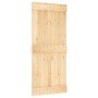 Puerta corredera con herrajes madera maciza de pino 90x210 cm en Puertas | Comprar online en Foru.es