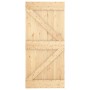 Puerta corredera con herrajes madera maciza de pino 95x210 cm de vidaXL, Puertas - Ref: Foro24-3203229, Precio: 200,44 €, Des...