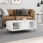 Mesa de centro madera contrachapada blanco brillo 90x50x36,5 cm de vidaXL, Mesas de centro - Ref: Foro24-830590, Precio: 67,1...