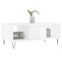 Mesa de centro madera contrachapada blanco brillo 90x50x36,5 cm de vidaXL, Mesas de centro - Ref: Foro24-830590, Precio: 68,0...
