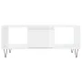 Mesa de centro madera contrachapada blanco brillo 90x50x36,5 cm de vidaXL, Mesas de centro - Ref: Foro24-830590, Precio: 67,1...