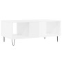 Mesa de centro madera contrachapada blanco brillo 90x50x36,5 cm de vidaXL, Mesas de centro - Ref: Foro24-830590, Precio: 68,0...