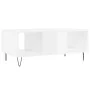 Mesa de centro madera contrachapada blanco brillo 90x50x36,5 cm de vidaXL, Mesas de centro - Ref: Foro24-830590, Precio: 67,1...