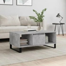 Plywood gray concrete coffee table 90x50x36.5 cm by vidaXL, Coffee table - Ref: Foro24-830600, Price: 59,93 €, Discount: %
