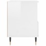 Mesitas noche 2 uds madera ingeniería blanco brillo 40x35x50 cm de vidaXL, Mesitas de noche - Ref: Foro24-830609, Precio: 78,...