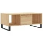Mesa de centro madera contrachapada roble Sonoma 90x50x36,5 cm de vidaXL, Mesas de centro - Ref: Foro24-830599, Precio: 59,97...