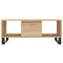 Mesa de centro madera contrachapada roble Sonoma 90x50x36,5 cm de vidaXL, Mesas de centro - Ref: Foro24-830599, Precio: 59,97...