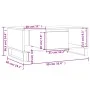 Mesa de centro madera contrachapada roble Sonoma 90x50x36,5 cm de vidaXL, Mesas de centro - Ref: Foro24-830599, Precio: 59,97...