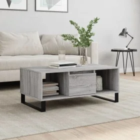Mesa de centro madera contrachapada gris Sonoma 90x50x36,5 cm de vidaXL, Mesas de centro - Ref: Foro24-830602, Precio: 61,59 ...