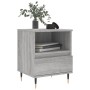 Mesita de noche madera de ingeniería gris Sonoma 40x35x50 cm de vidaXL, Mesitas de noche - Ref: Foro24-830616, Precio: 42,30 ...