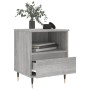Mesita de noche madera de ingeniería gris Sonoma 40x35x50 cm de vidaXL, Mesitas de noche - Ref: Foro24-830616, Precio: 42,30 ...