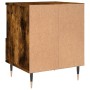 Mesita de noche madera de ingeniería roble ahumado 40x35x50 cm de vidaXL, Mesitas de noche - Ref: Foro24-830614, Precio: 41,0...