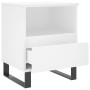 Mesitas de noche 2 uds madera de ingeniería blanco 40x35x50 cm de vidaXL, Mesitas de noche - Ref: Foro24-830637, Precio: 87,4...