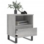 Mesita de noche 2 uds madera ingeniería gris Sonoma 40x35x50 cm de vidaXL, Mesitas de noche - Ref: Foro24-830649, Precio: 83,...