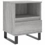 Mesita de noche 2 uds madera ingeniería gris Sonoma 40x35x50 cm de vidaXL, Mesitas de noche - Ref: Foro24-830649, Precio: 83,...