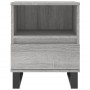 Mesita de noche 2 uds madera ingeniería gris Sonoma 40x35x50 cm de vidaXL, Mesitas de noche - Ref: Foro24-830649, Precio: 83,...