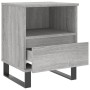 Mesita de noche 2 uds madera ingeniería gris Sonoma 40x35x50 cm de vidaXL, Mesitas de noche - Ref: Foro24-830649, Precio: 83,...