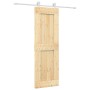 Puerta corredera con herrajes madera maciza de pino 70x210 cm en Puertas | Comprar online en Foru.es