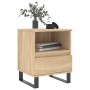 Mesita de noche madera de ingeniería roble Sonoma 40x35x50 cm de vidaXL, Mesitas de noche - Ref: Foro24-830642, Precio: 54,45...