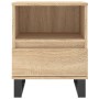 Mesita de noche madera de ingeniería roble Sonoma 40x35x50 cm de vidaXL, Mesitas de noche - Ref: Foro24-830642, Precio: 54,45...