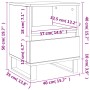 Mesita de noche madera de ingeniería roble Sonoma 40x35x50 cm de vidaXL, Mesitas de noche - Ref: Foro24-830642, Precio: 54,45...