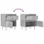 Mesitas noche 2 uds madera ingeniería gris hormigón 40x35x50 cm de vidaXL, Mesitas de noche - Ref: Foro24-830677, Precio: 70,...
