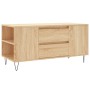 Mesa de centro madera de ingeniería roble Sonoma 102x44,5x50 cm de vidaXL, Mesas de centro - Ref: Foro24-830999, Precio: 76,4...