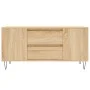 Center table made of Sonoma oak engineered wood, measuring 102x44.5x50 cm. by vidaXL, Coffee table - Ref: Foro24-830999, Pric...