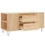 Mesa de centro madera de ingeniería roble Sonoma 102x44,5x50 cm de vidaXL, Mesas de centro - Ref: Foro24-830999, Precio: 76,4...