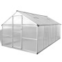 Invernadero de aluminio reforzado con estructura base 9,025 m² de vidaXL, Invernaderos - Ref: Foro24-41320, Precio: 1,00 €, D...