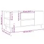 Sonoma Couchtisch aus Eichenholz 102x44,5x50 cm von vidaXL, Couchtisch - Ref: Foro24-830999, Preis: 75,60 €, Rabatt: %
