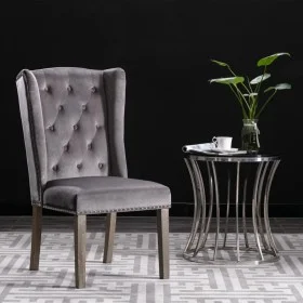 Gray velvet dining chair by vidaXL, dining chairs - Ref: Foro24-287951, Price: 216,59 €, Discount: %