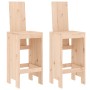 Taburetes altos de cocina 2 uds madera maciza pino 40x42x120 cm de vidaXL, Sillas de jardín - Ref: Foro24-825352, Precio: 120...