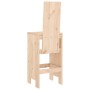 Taburetes altos de cocina 2 uds madera maciza pino 40x42x120 cm de vidaXL, Sillas de jardín - Ref: Foro24-825352, Precio: 120...