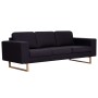 Juego de sofás 2 piezas de tela negro de vidaXL, Sofás - Ref: Foro24-276863, Precio: 850,52 €, Descuento: %
