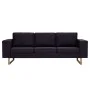 Zweiteiliges schwarzes Stoffsofa-Set von vidaXL, Sofas - Ref: Foro24-276863, Preis: 837,54 €, Rabatt: %