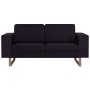Juego de sofás 2 piezas de tela negro de vidaXL, Sofás - Ref: Foro24-276863, Precio: 850,52 €, Descuento: %