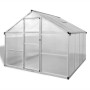 Invernadero de aluminio reforzado con estructura base 6,05 m² de vidaXL, Invernaderos - Ref: Foro24-41318, Precio: 627,06 €, ...