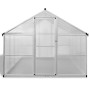 Invernadero de aluminio reforzado con estructura base 6,05 m² de vidaXL, Invernaderos - Ref: Foro24-41318, Precio: 627,06 €, ...