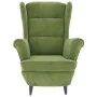 Light green velvet armchair by vidaXL, Armchairs - Ref: Foro24-324062, Price: 212,03 €, Discount: %
